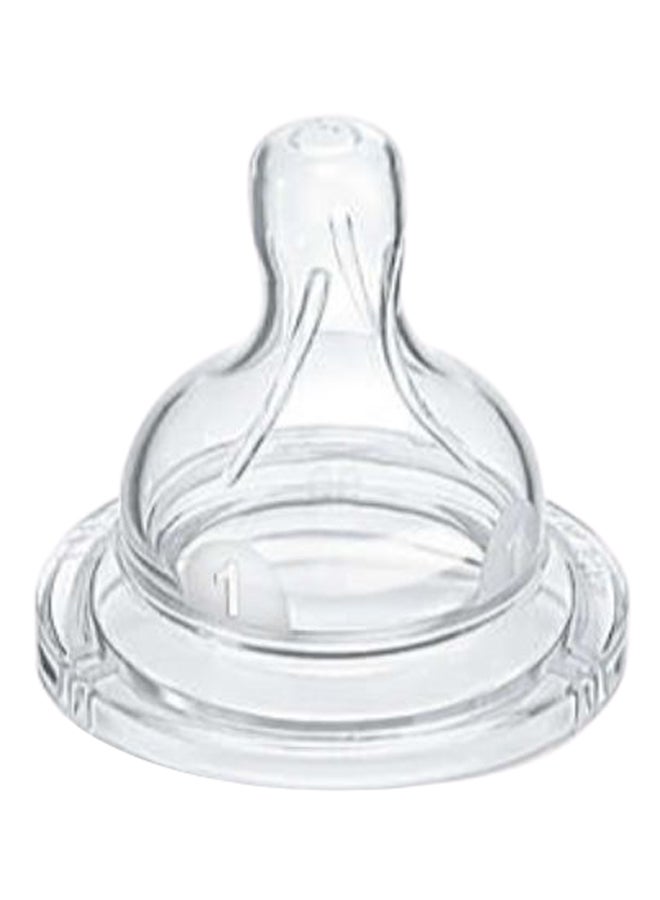 Philips Avent Pack Of 2 Silicone Teats 1 Hole, 0m+ - SCF631 27 PA006